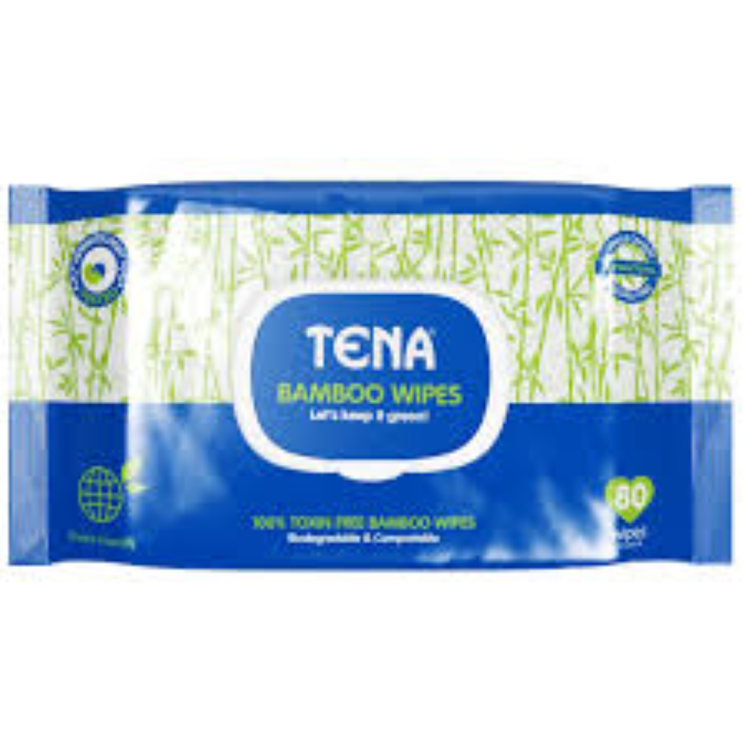 TENA FACIAL TISSUE BAMBOO 80 SHEETS